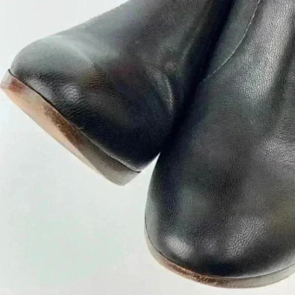 bcbgmaxazria boots 8.5 38.5 black leather platform - Picture 9 of 9